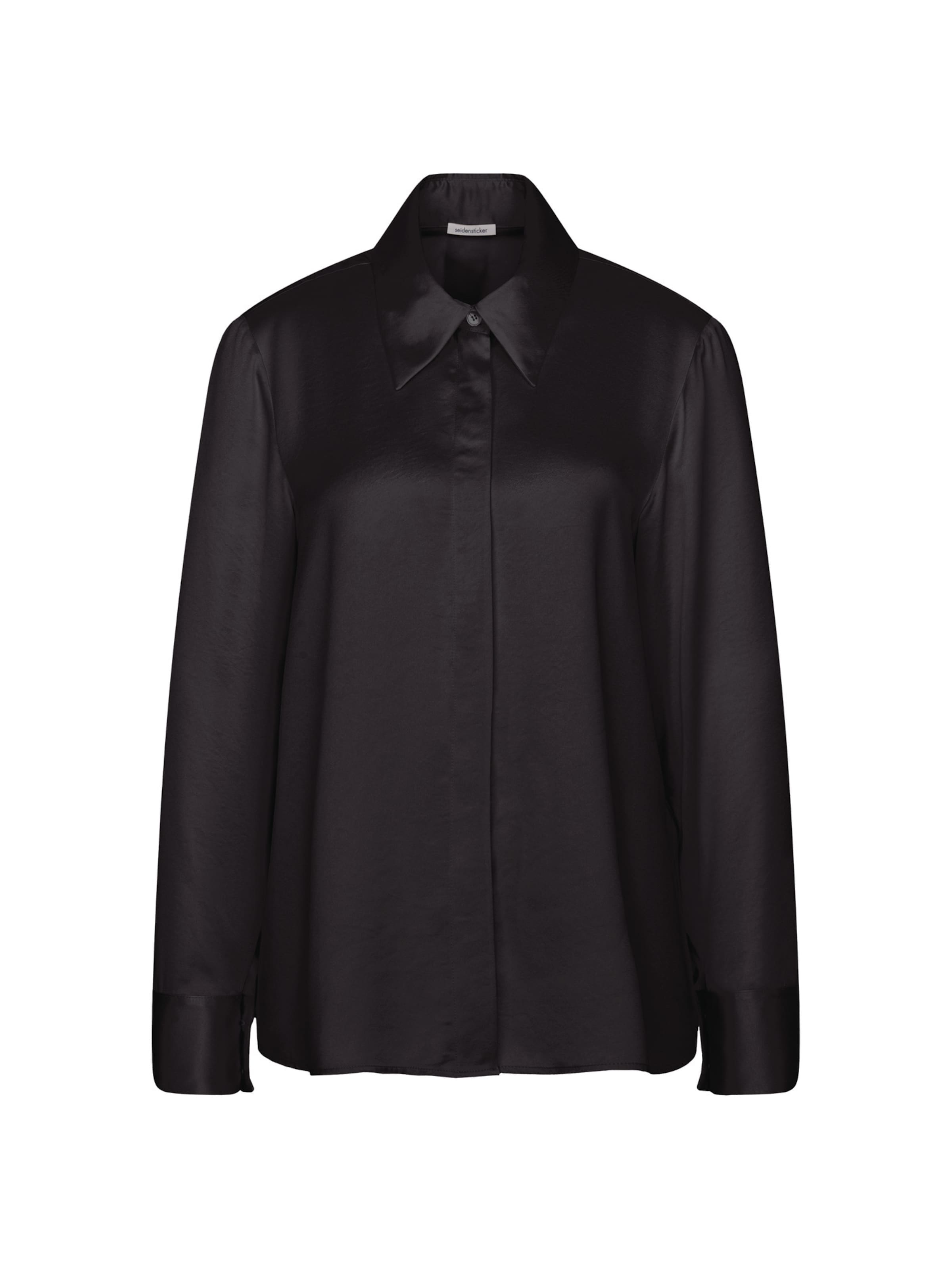 SEIDENSTICKER Blouse in Zwart: voorkant