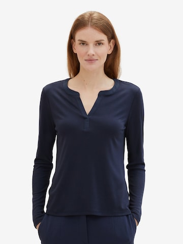 TOM TAILOR Shirt in Blue: front