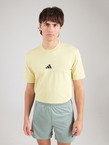 ADIDAS SPORTSWEAR Performance shirt 'Essentias' in Yellow: front