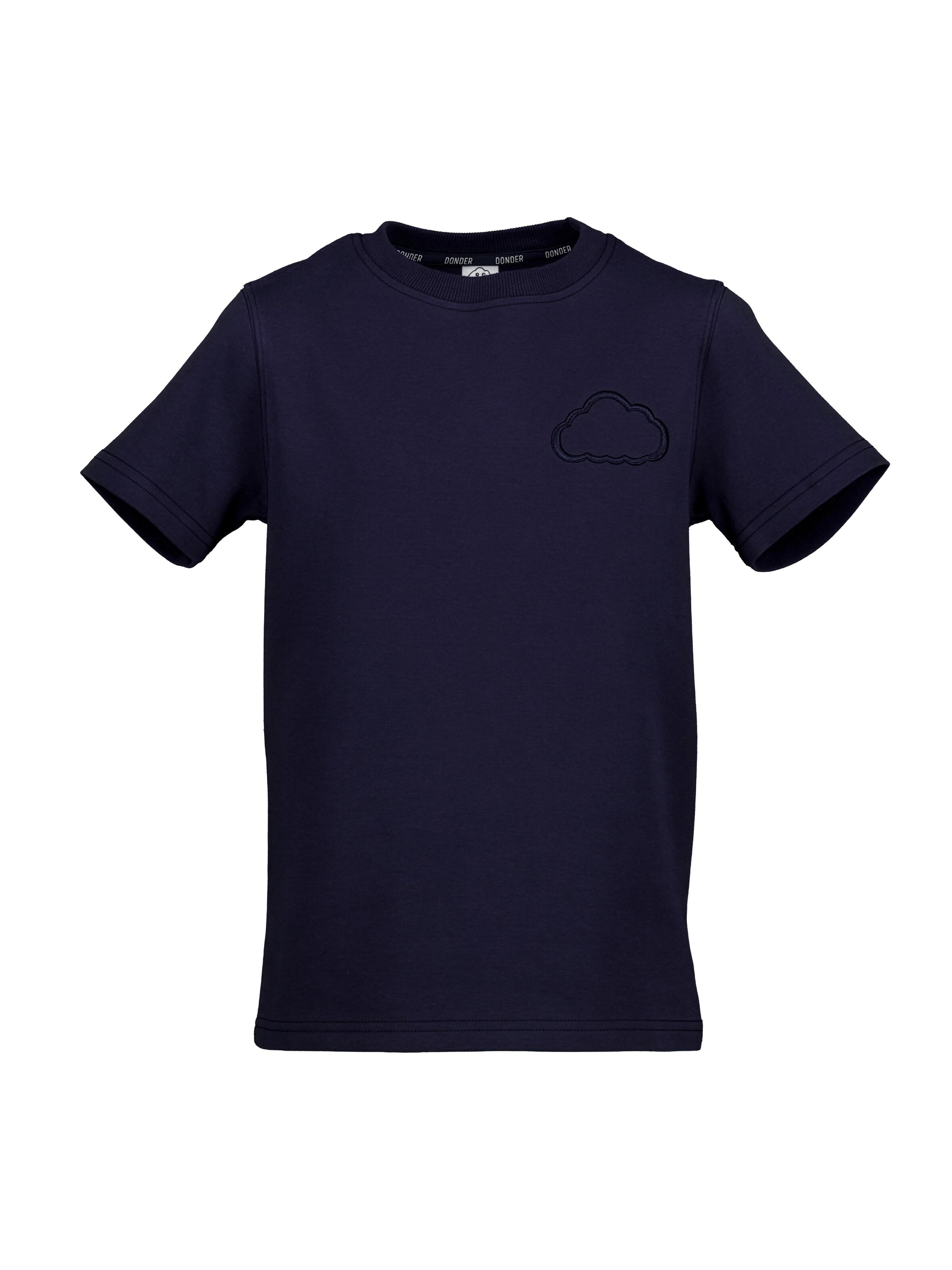 Donder Shirt 'Heavy Tee Essential Canary Yellow' in Blue: front