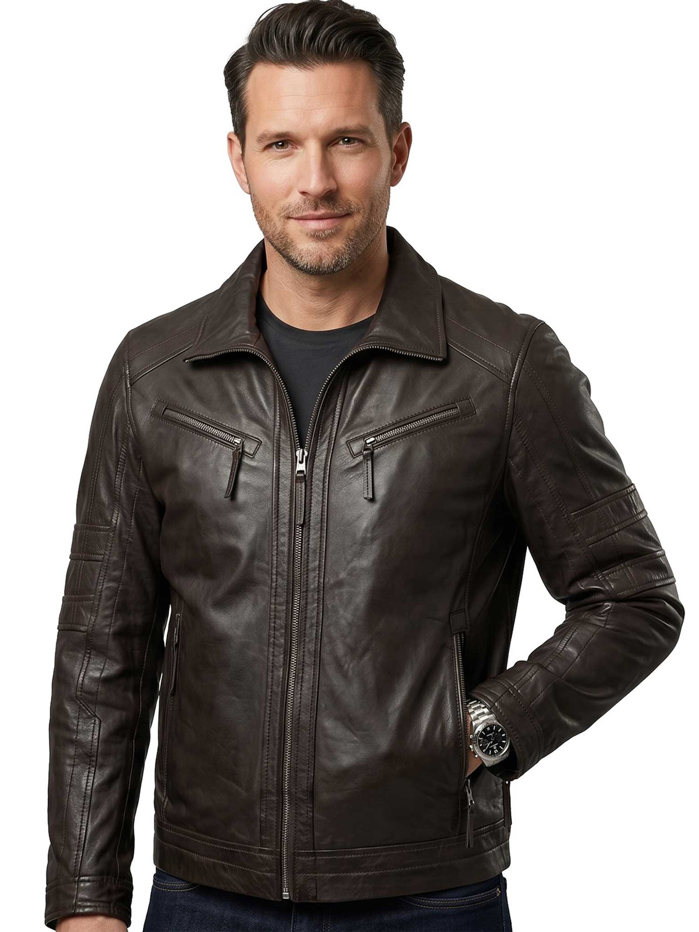 Jilani Between-Season Jacket 'Ranger' in Brown