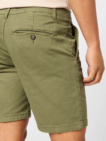 Cotton Onregular Chino hlače 'Corby' - zelena boja