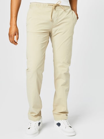 Regular Pantalon 'Travis' TOM TAILOR en beige : devant