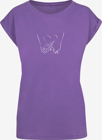 Merchcode Shirt 'Love 2' in Purple: front