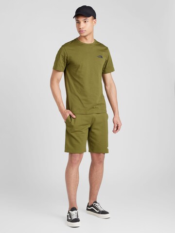 T-Shirt THE NORTH FACE en vert