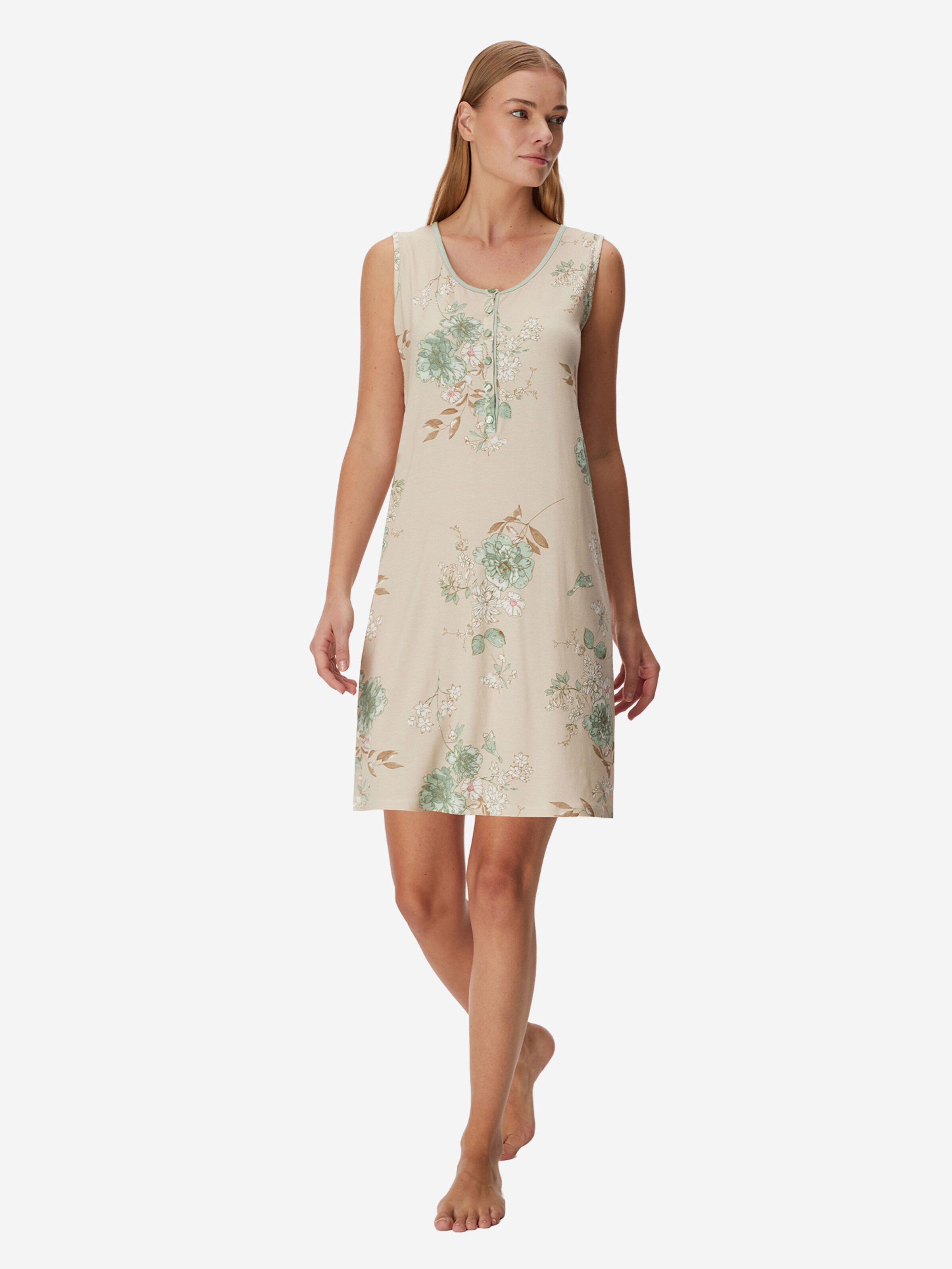 Goldenbay Nightgown 'Scabiosa' in Beige: front