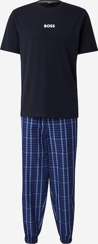 mėlyna BOSS Ilga pižama 'Easy': priekis