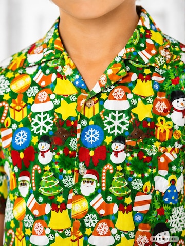 Regular fit Camicia 'Christmas Allover' di King Kameha in colori misti