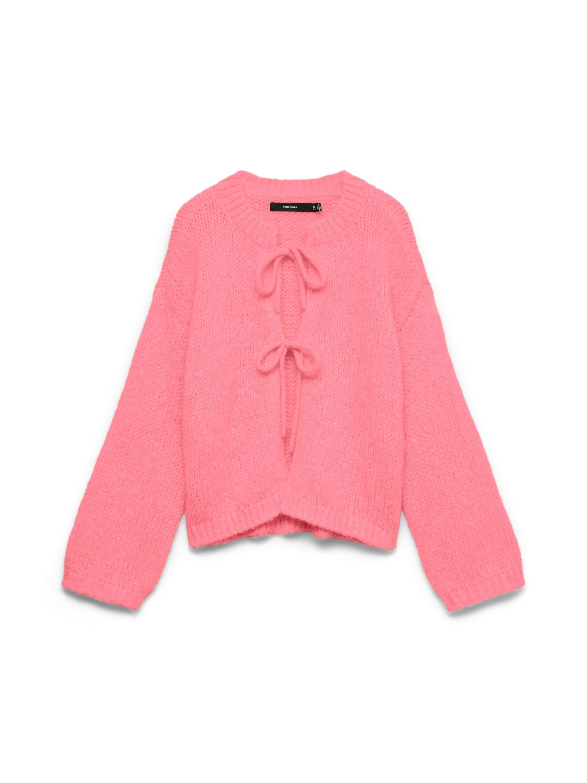 VERO MODA Gebreid vest in Roze: voorkant