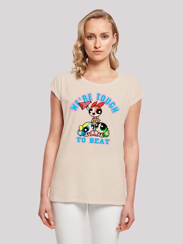 T-shirt 'Powerpuff Girls Tough To Beat' F4NT4STIC en beige : devant