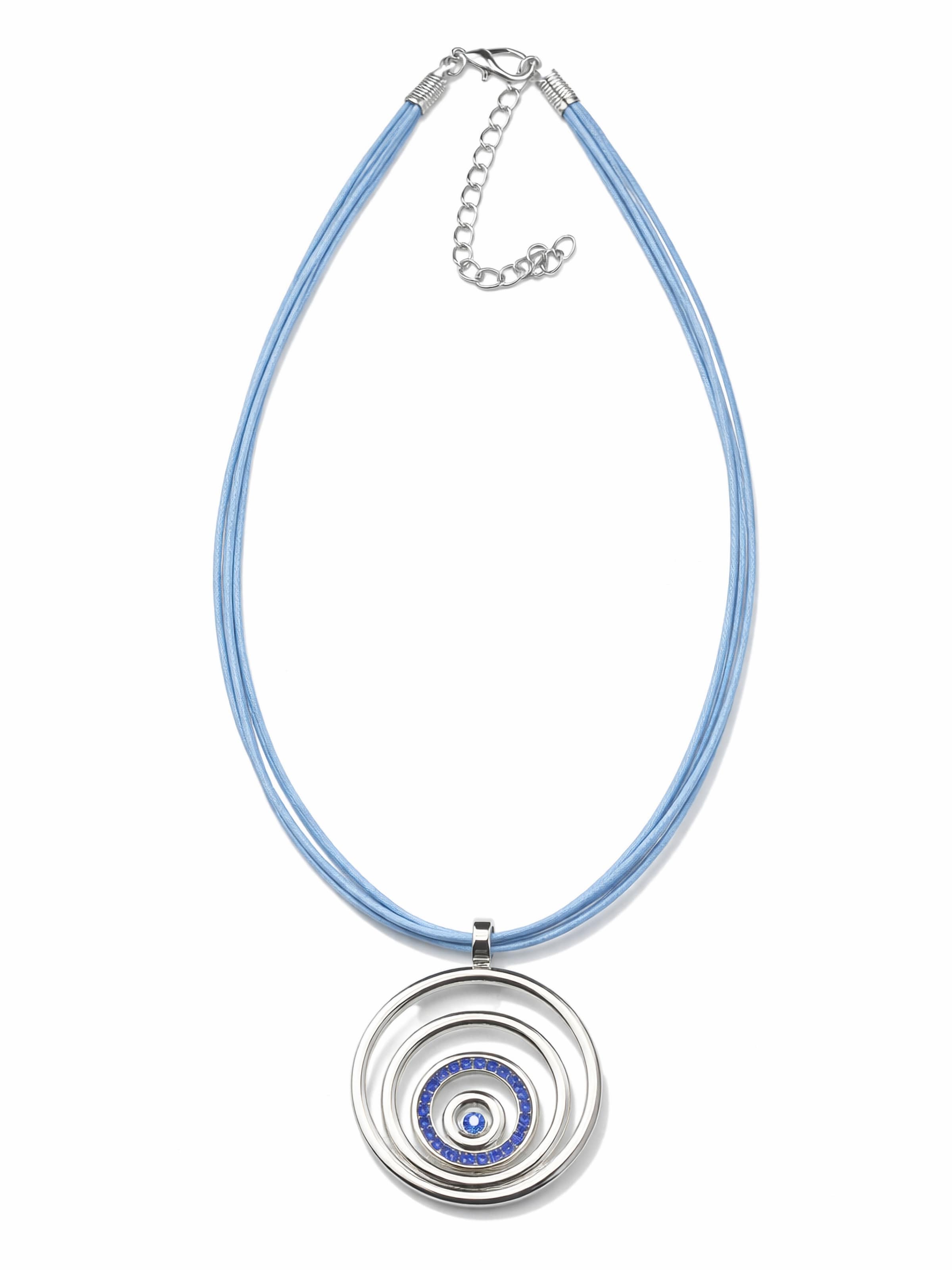 COLLEZIONE ALESSANDRO Necklace 'Bergamo' in Blue: front