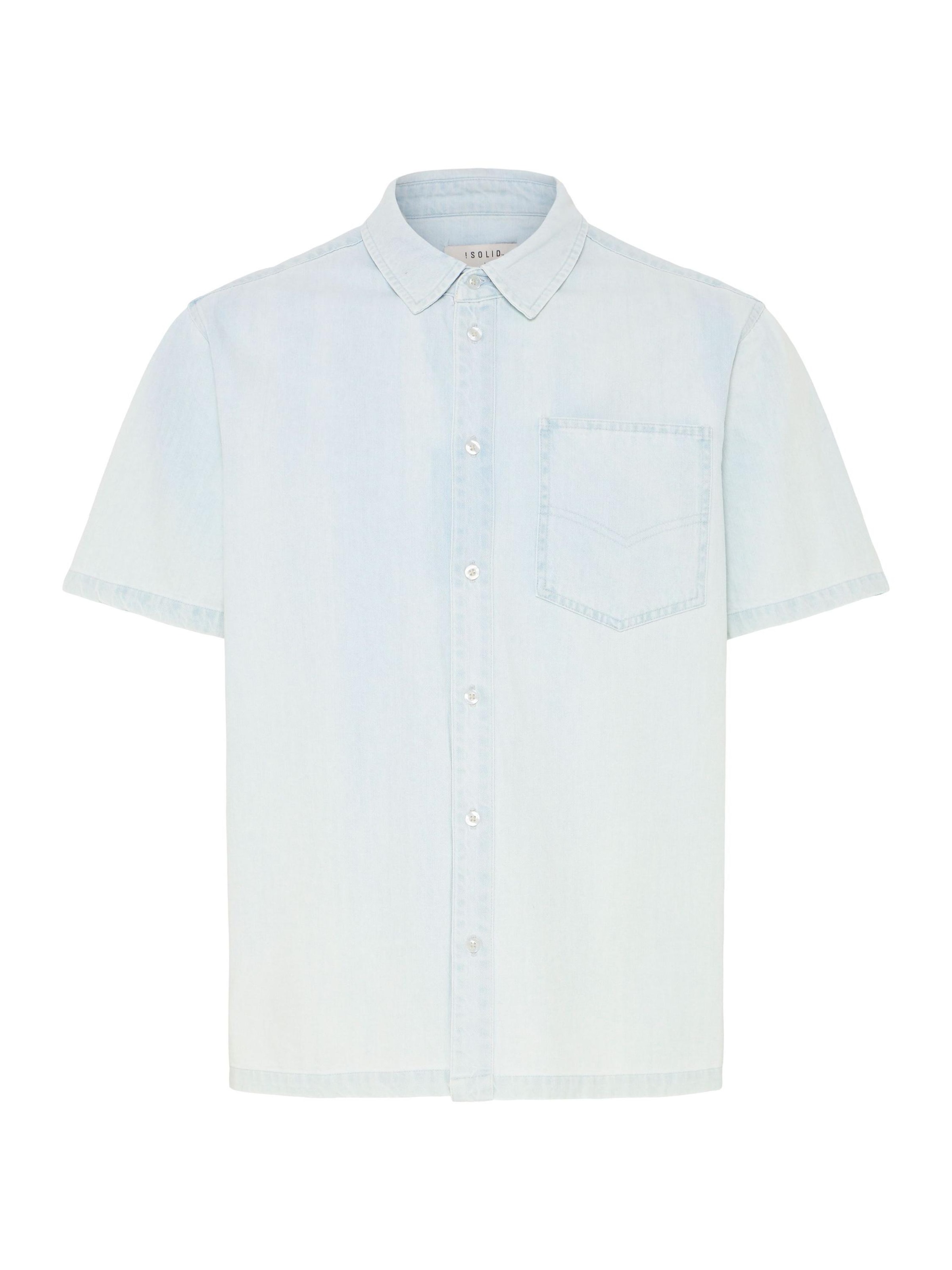 !Solid Jeanshemd ' SDRogue ' in Blau: Vorderseite