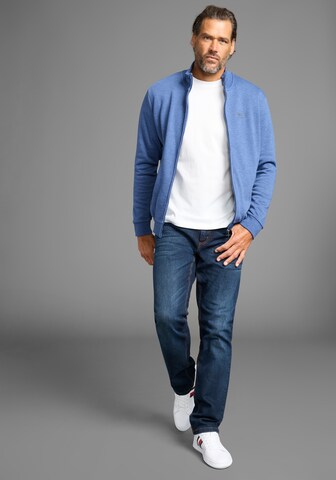 Man's World Zip-Up Hoodie in Blue
