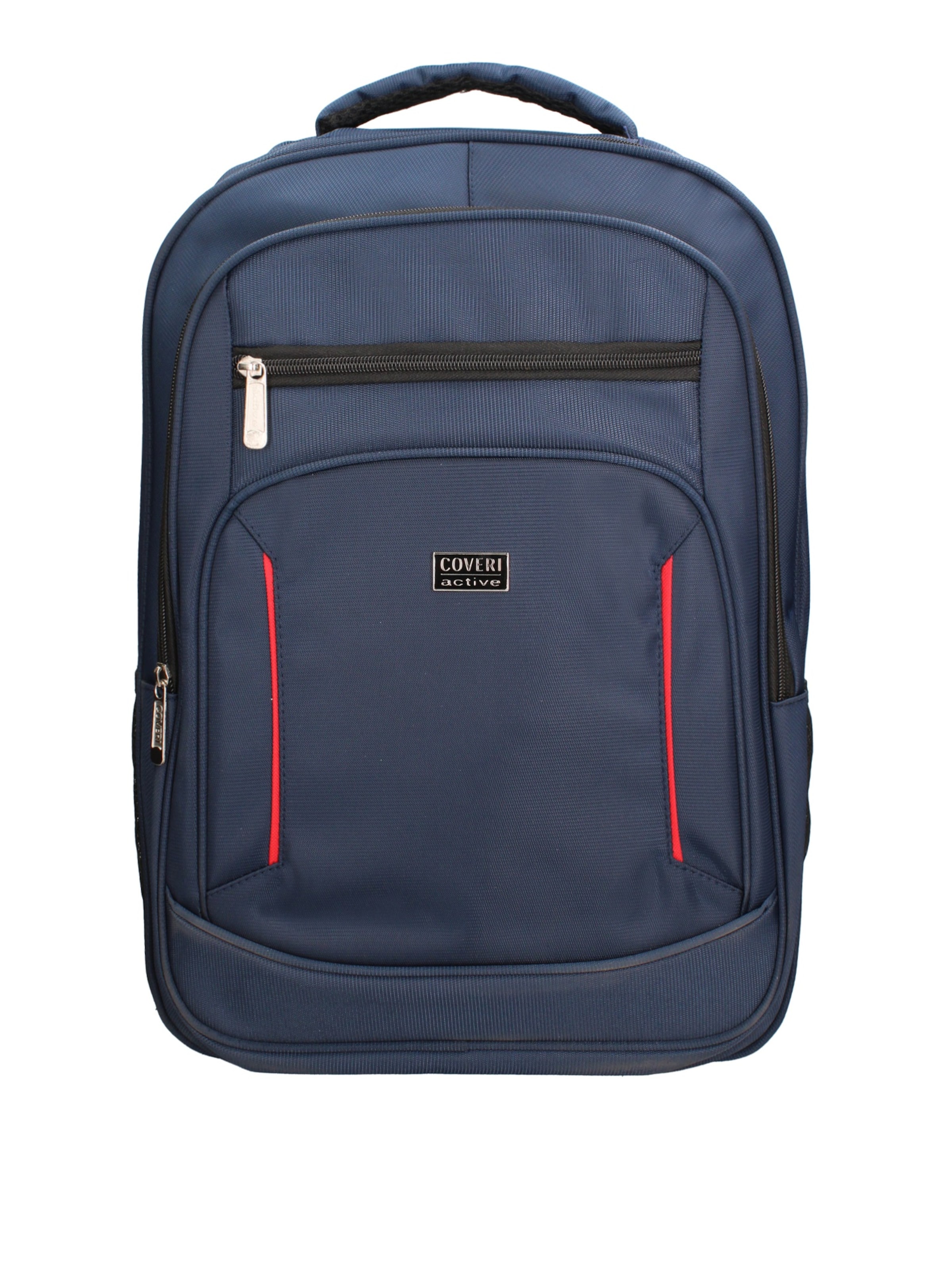 Zaino 'Zaino Coveri unisex poliestere 100% con zip e tasche' di Coveri Collection in blu: frontale