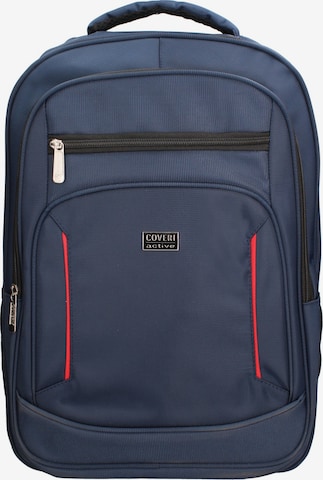 Zaino 'Zaino Coveri unisex poliestere 100% con zip e tasche' di Coveri Collection in blu: frontale