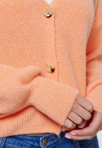 Decay Knit Cardigan in Orange