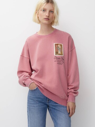 Pull&Bear Sweatshirt in Pink: front