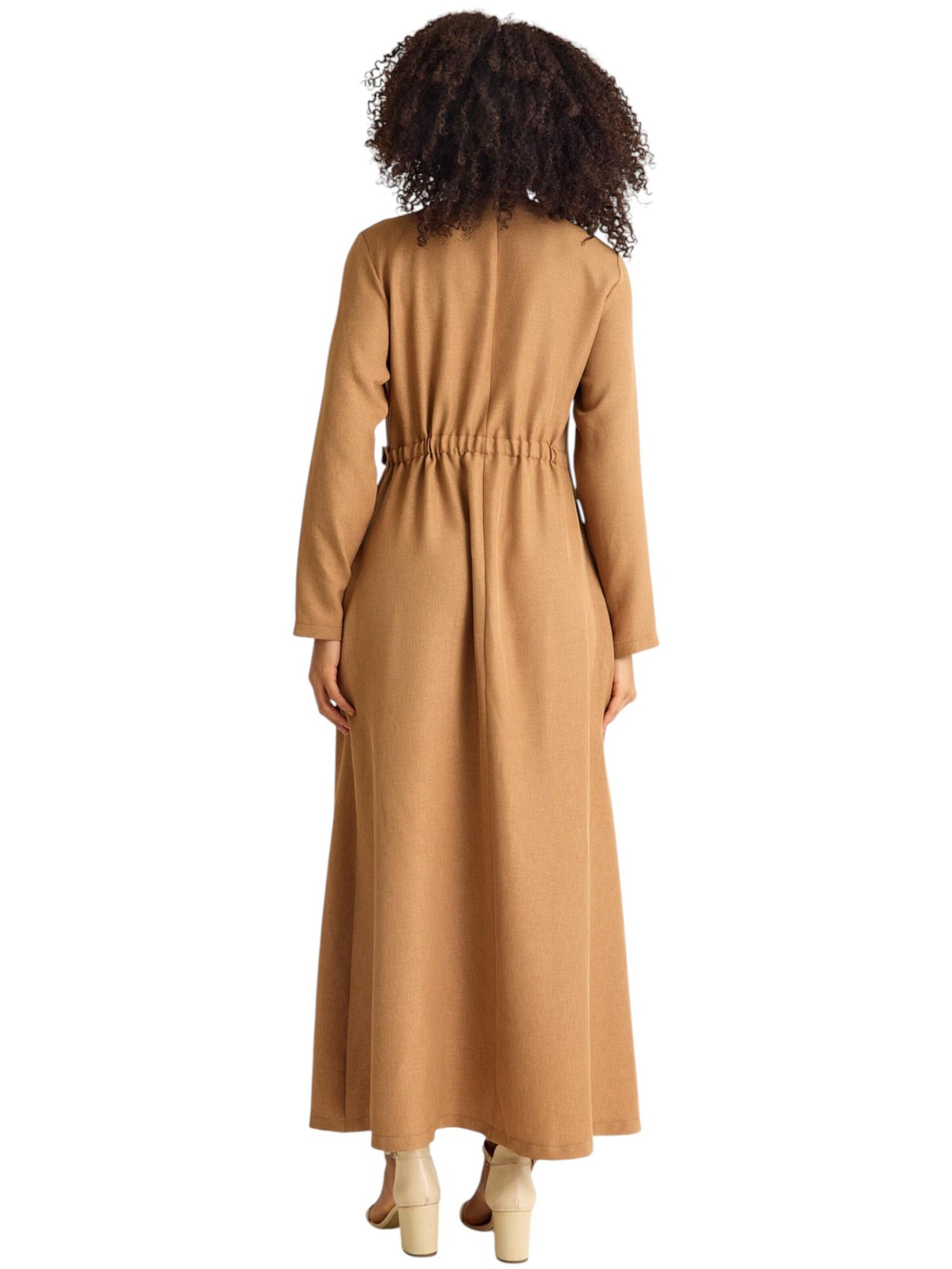 fashionshowcase Jurk 'Leila-Ferace' in Beige