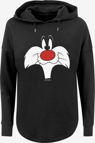 Sweat-shirt 'Looney Tunes Sylvester' F4NT4STIC en noir : devant