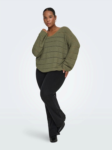 ONLY Carmakoma Sweater 'CARPAMELA' in Green