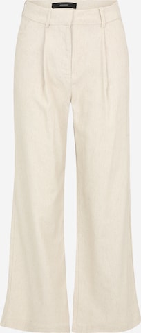 Vero Moda Petite Wide Leg Laskoshousut 'VMSOFFIE' värissä beige: etupuoli