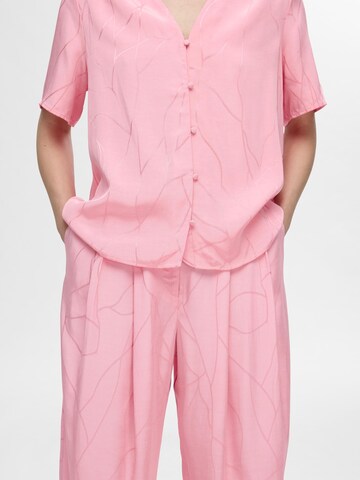 SELECTED FEMME Regular Hose in Pink