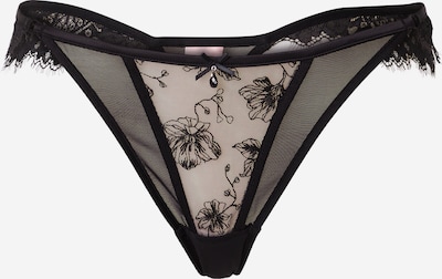 Hunkemöller String en noir, Vue avec produit