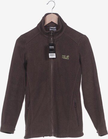 JACK WOLFSKIN Sweatshirt & Zip-Up Hoodie in S in Brown: front