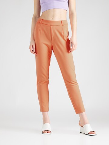 Coupe slim Pantalon 'Varone' VILA en orange : devant