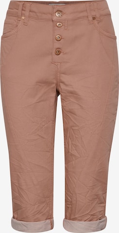 PULZ Jeans Broek 'ROSITA' in Roze: voorkant