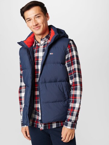 Tommy Jeans Weste in Blau: Vorderseite