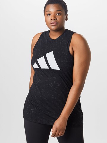 ADIDAS PERFORMANCE Sports Top 'WINNERS 2.0' in Black: front