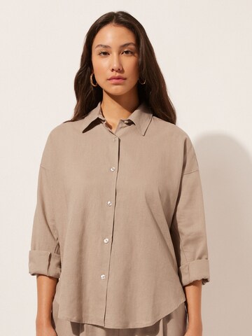 CALZEDONIA Bluse in Beige: Vorderseite