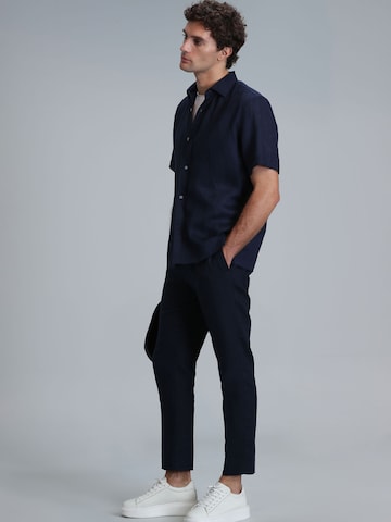 Fit confort Chemise 'Bert' Lufian en bleu