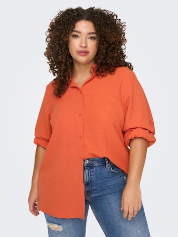Camicia da donna di ONLY Carmakoma in arancione