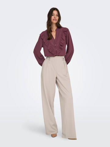 Wide leg Pantaloni con pieghe 'JDYLouisville' di JDY in grigio