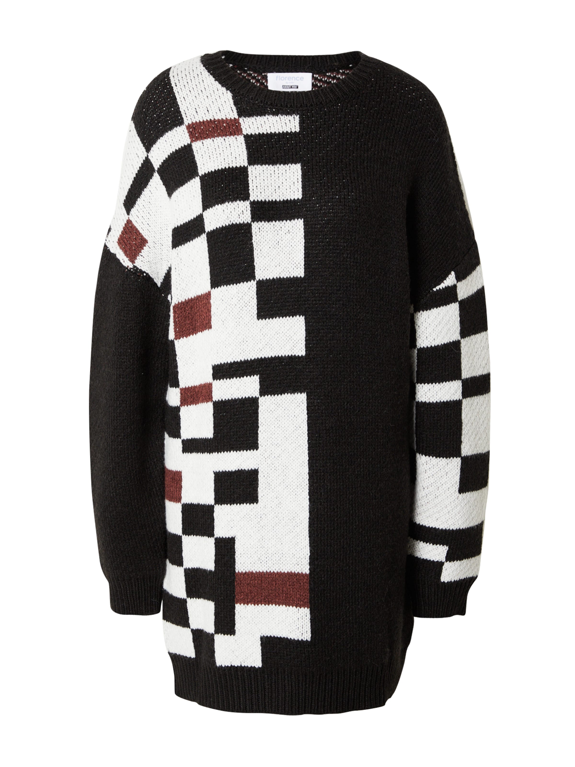 florence by mills exclusive for ABOUT YOU Kootud kleit 'Azurite', värv must: eest vaates