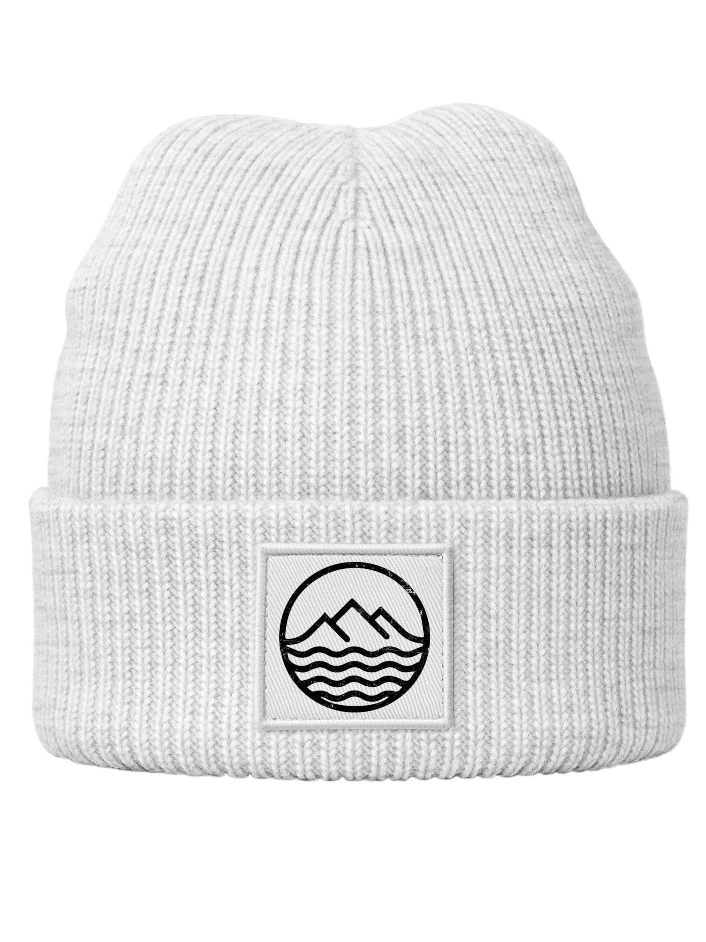 Neverless Beanie 'Mountain' in Grey: front