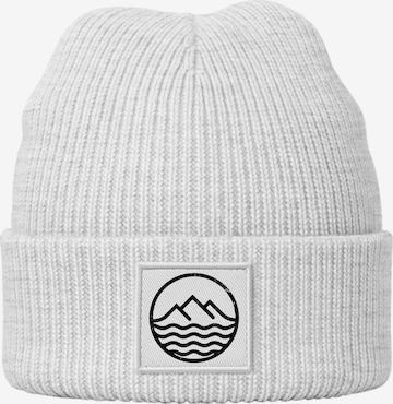 Neverless Mütze 'Mountain' in Grau: Vorderseite