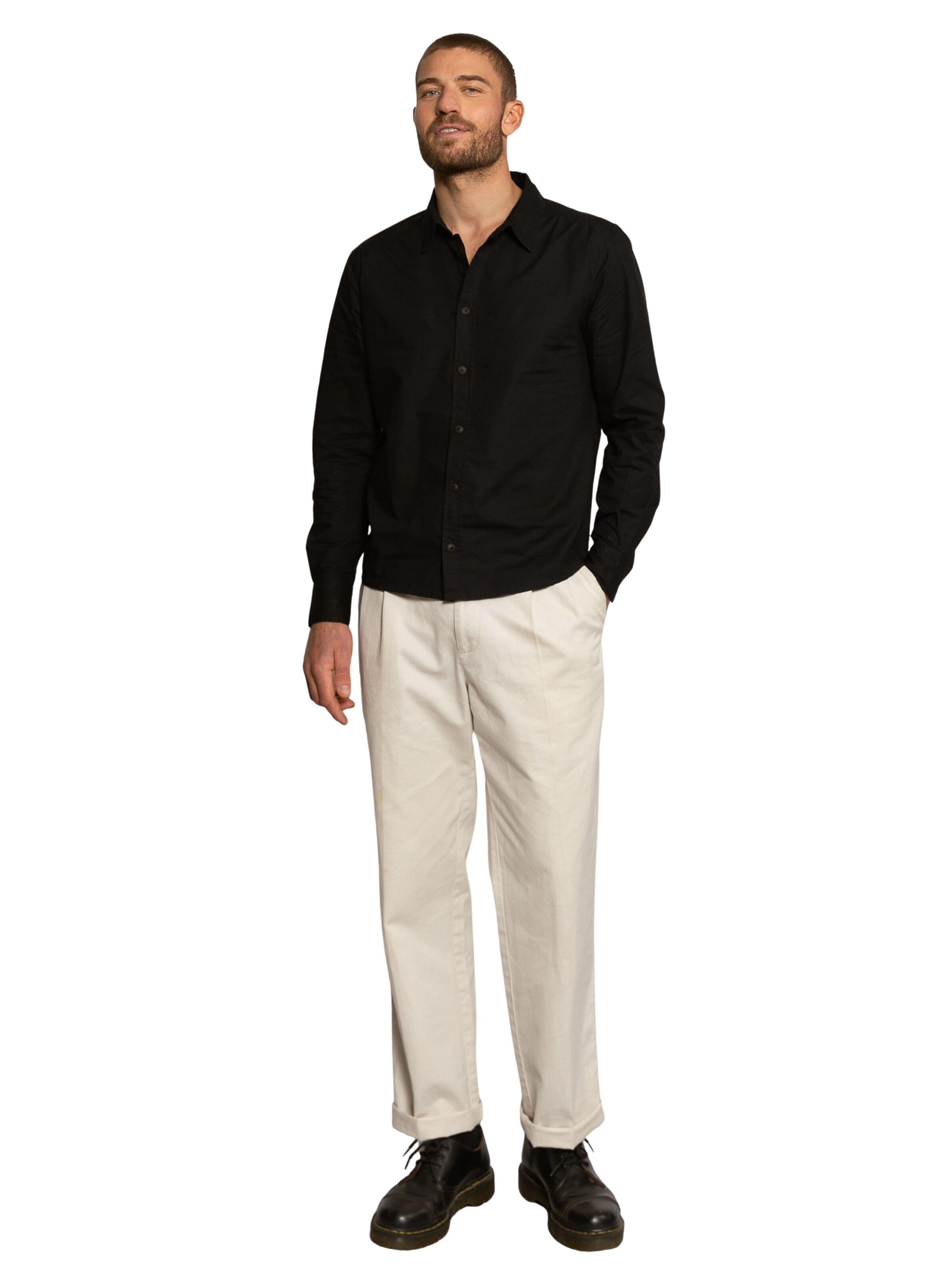 Coupe regular Chemise 'Charles' LDB en noir