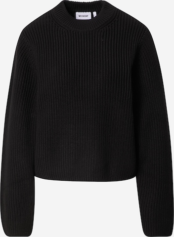 WEEKDAY Sweater 'Minnie' in Black: front