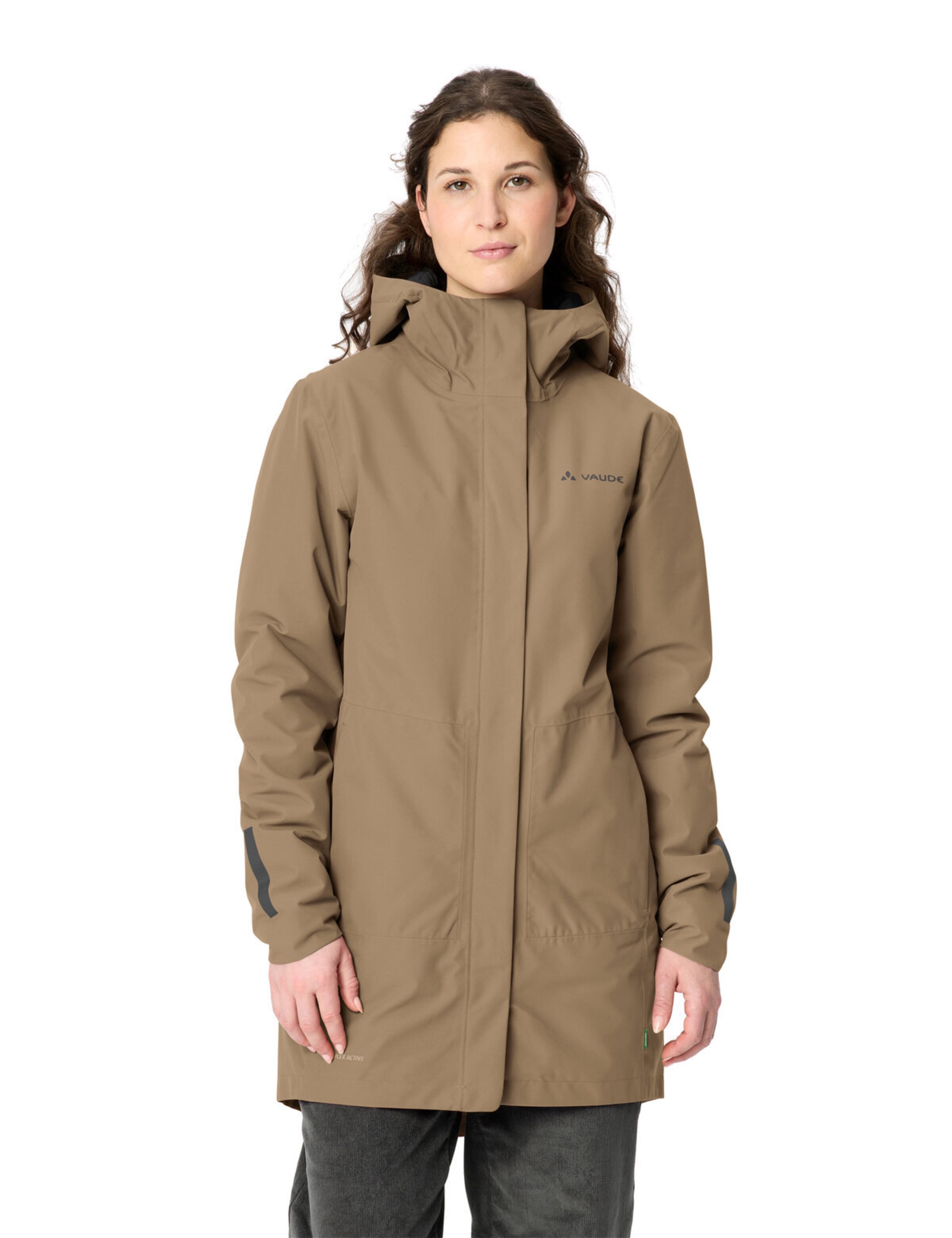 VAUDE Outdoorjacke 'Cyclist II' in Beige: Vorderseite