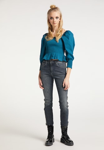 myMo ROCKS Blouse in Blauw