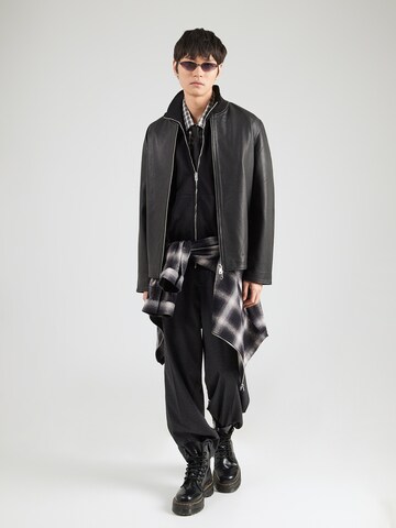 DIESEL Zip-Up Hoodie 'S-GINNI' in Black