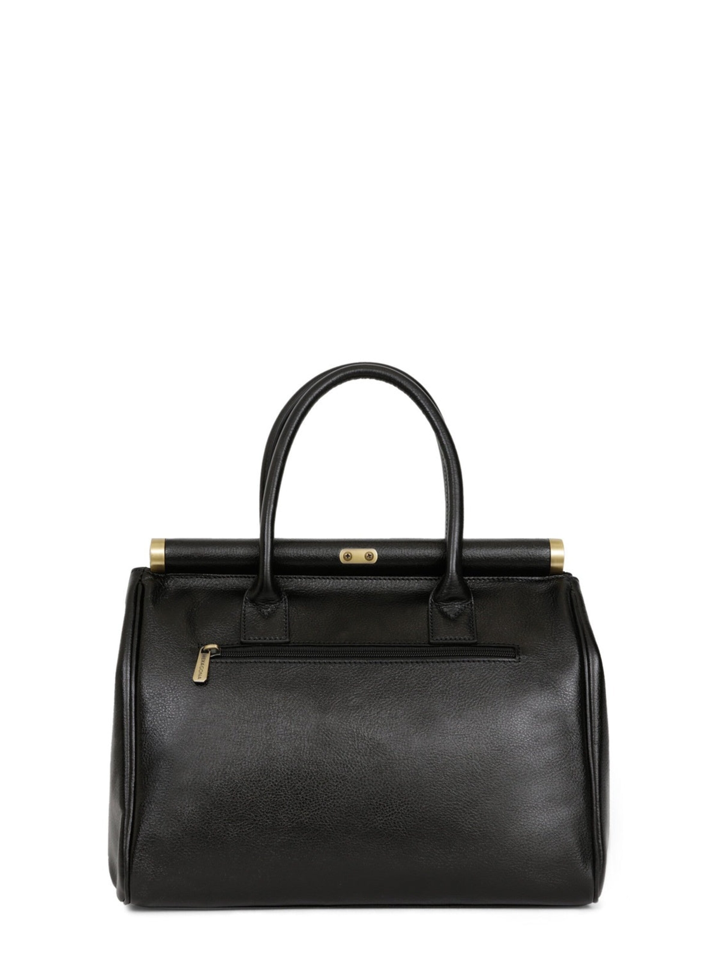 Hexagona Handtasche 'République'‌‌‌‌‌‌‌‌‌ in Schwarz