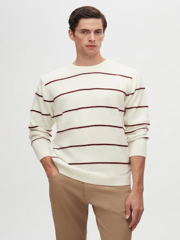 D’S Damat Knit Cardigan in Beige: front
