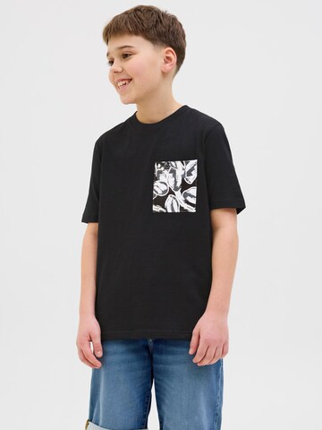 juoda Jack & Jones Junior Marškinėliai 'JORSplit': priekis