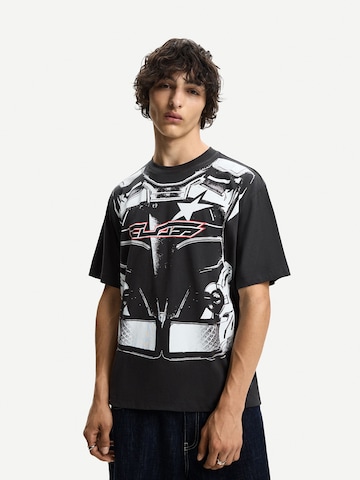 Bershka Tričko - Čierna: predná strana