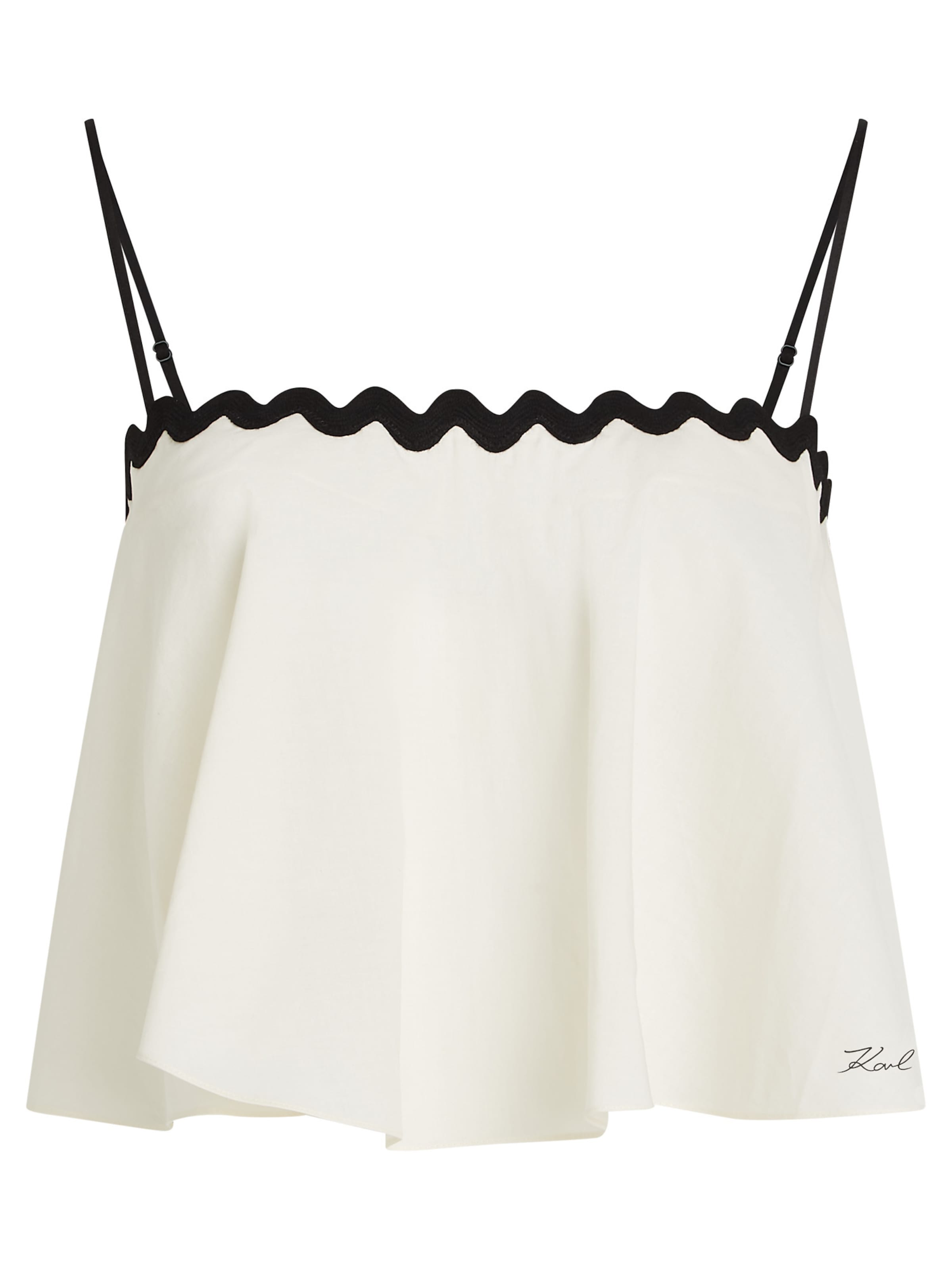 Karl Lagerfeld Bikini zgornji del | bela barva: sprednja stran
