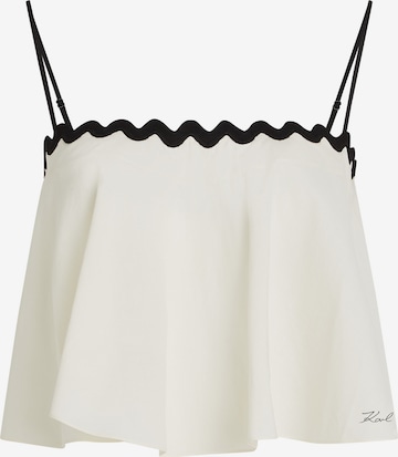 balta Karl Lagerfeld Bikinio viršutinė dalis: priekis